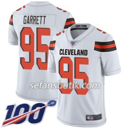 Cleveland Browns Tröjor Myles Garrett 95 Nike Vit 100th - Herr Cleveland Browns Tröjor Myles Garrett 95 Nike Vit 100th - Herr